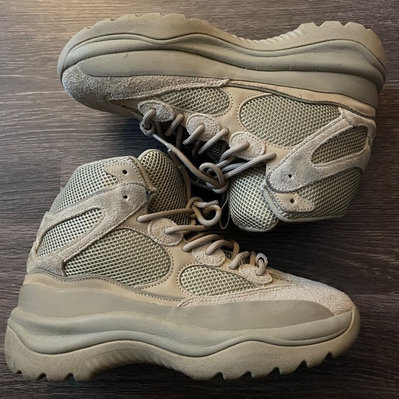 Mens Adidas Yeezy Desert Boot Rock main image 4